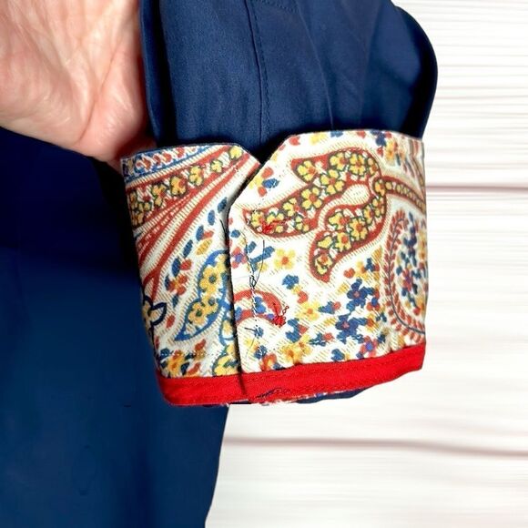 HAWES & CURTIS Button Shirt Blue Contact Cuffs Cotton Men’s XXXL - Picture 8 of 12